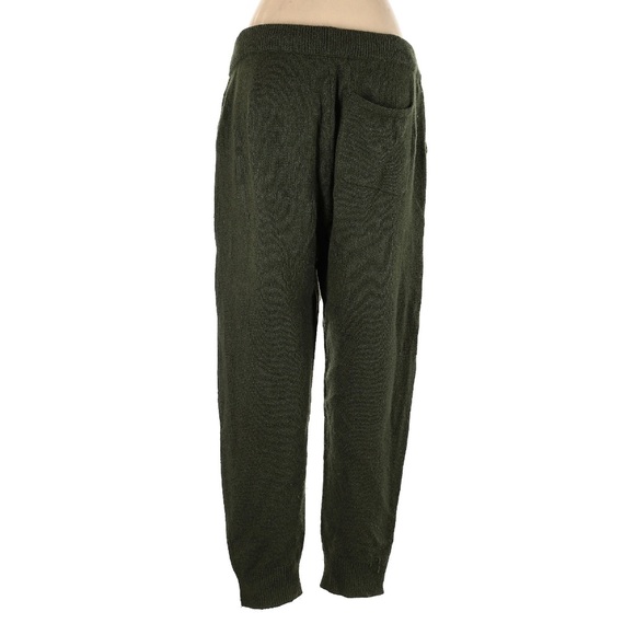 Quince 100% Cashmere Mongolian Cashmere Soft Jogger Sweatpants Olive Green - Picture 3 of 8